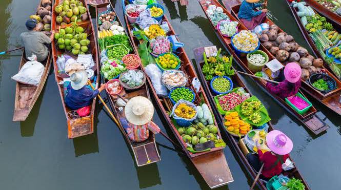 Marché-Flottant-De-Damnoen-Saduak