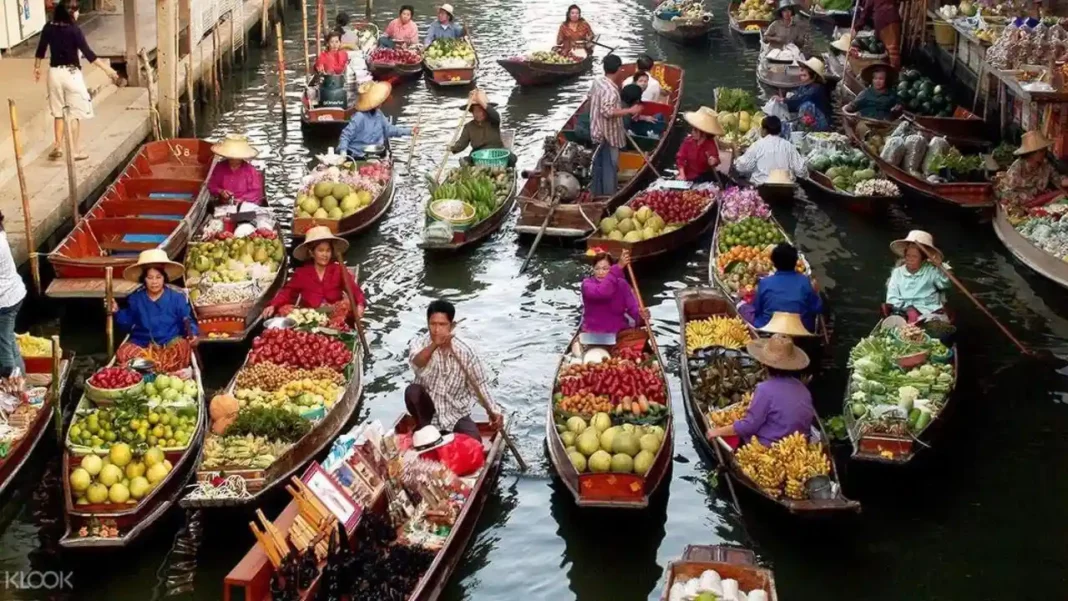 Marché-Flottant-De-Damnoen-Saduak